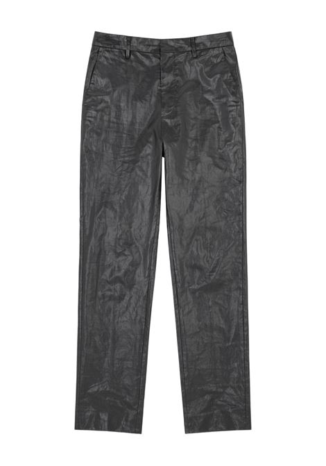 Pantaloni con effetto stropicciato in nero MM6 Maison Margiela - donna MM6 MAISON MARGIELA | SH2KA0051M35617900